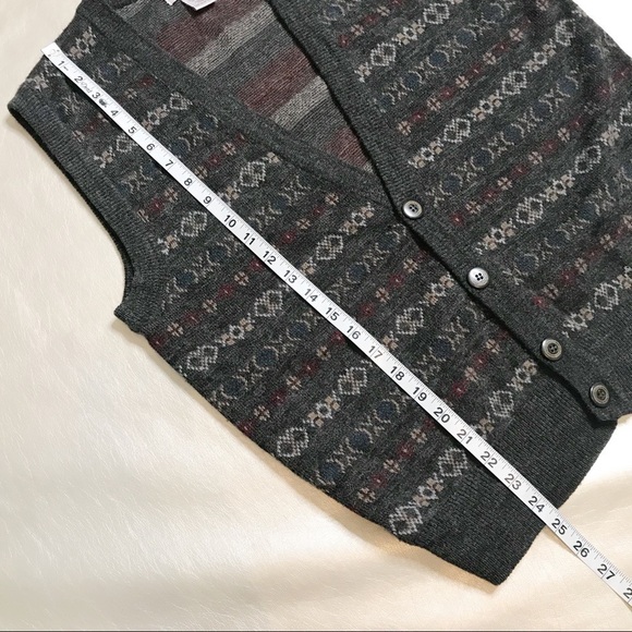 Vintage grandpa sweater vest sz Medium - Picture 8 of 10